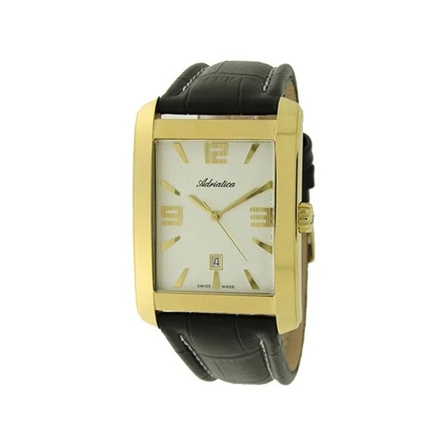 White Dial Gold Plated Men's Watch 1232.1253Q