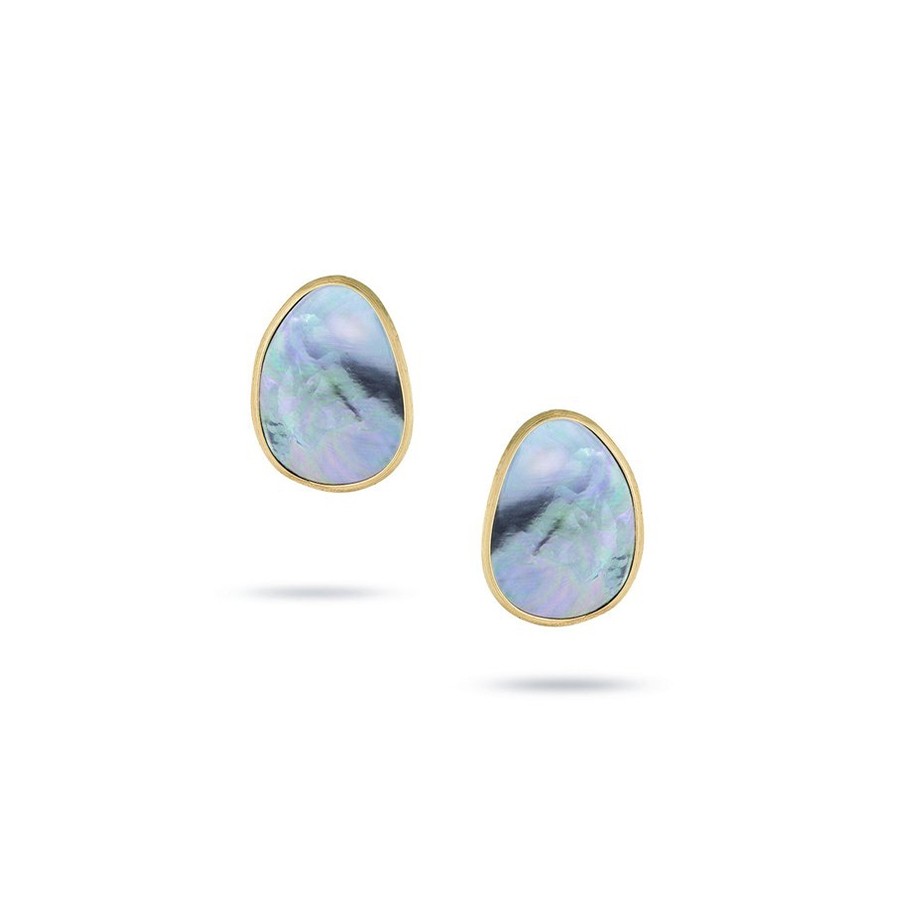 Lunaria 18 Kt Earrings with mixed gems (pair) OB1343 MPB Y