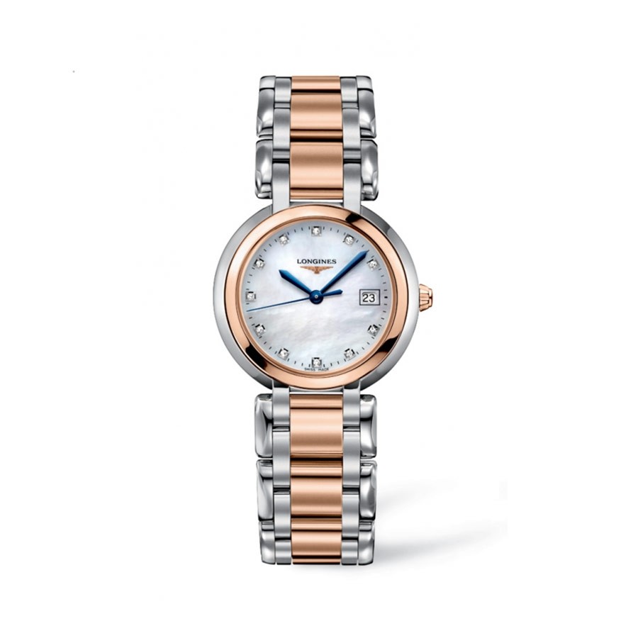 Primaluna Diamond Mother of Pearl Dial Two-Tone Ladies Watch