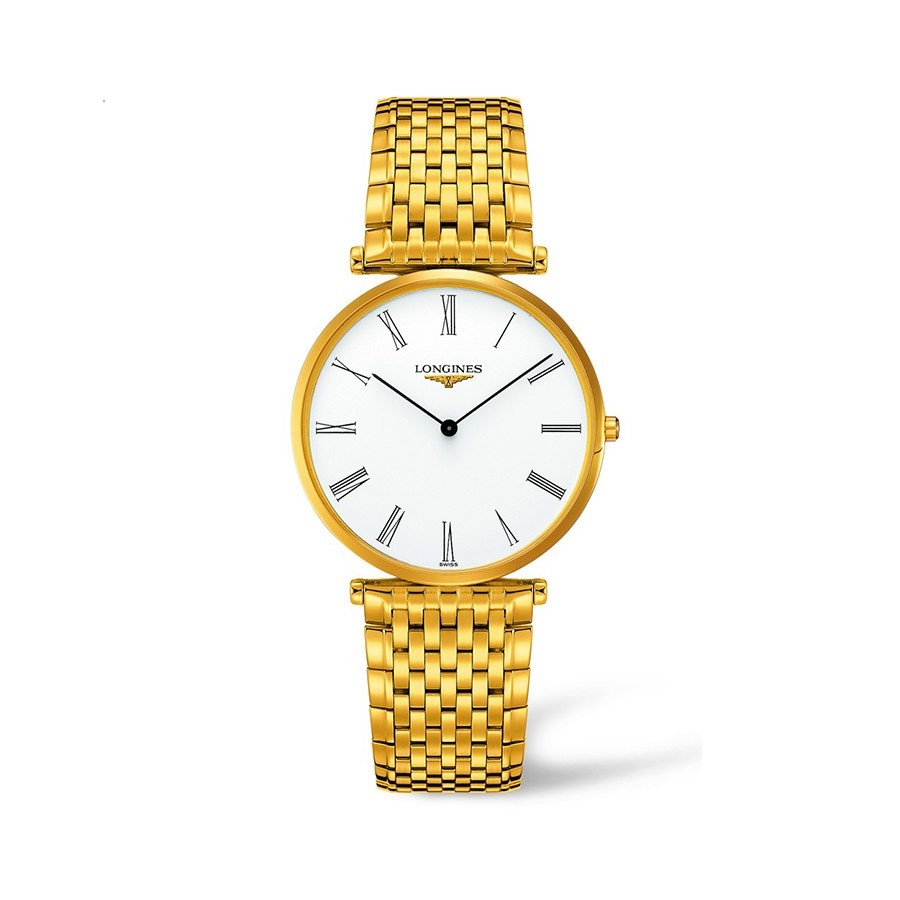 La Grande Classique White Dial Yellow Gold Ladies Watch