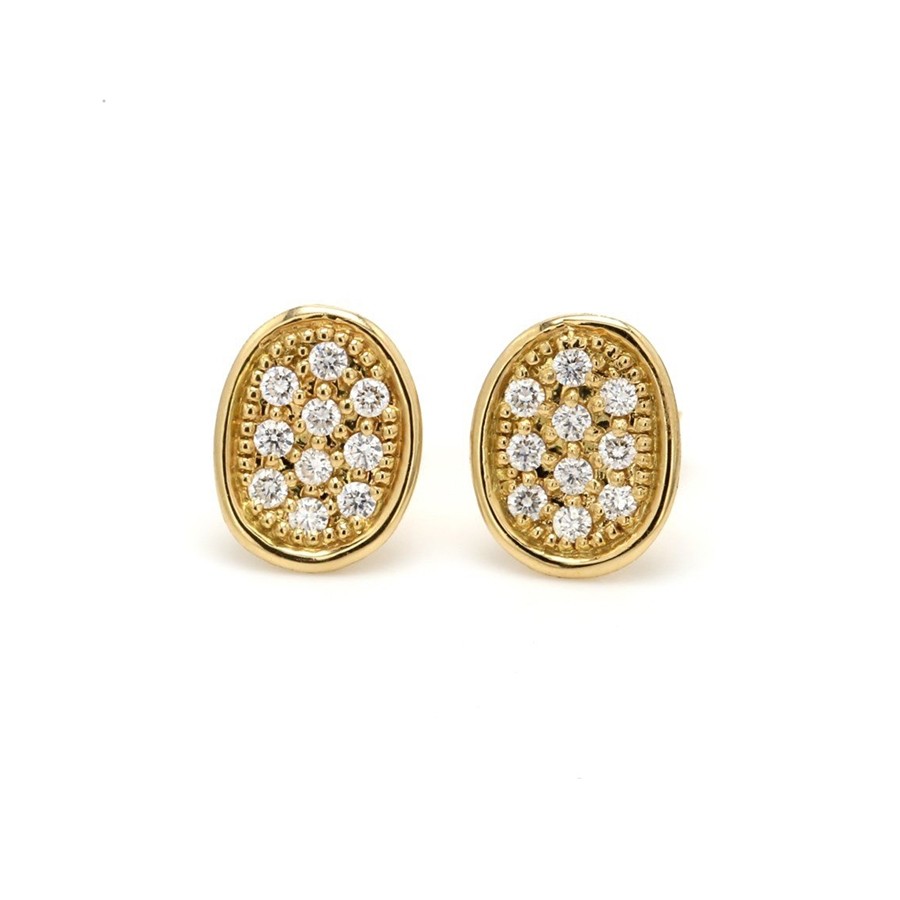 Lunaria 18Kt gold Earrings with diamonds OB1463 B Y 0,40 ct