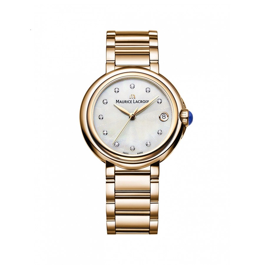 Fiaba Diamond Mother of Pearl Dial PVD Gold Ladies Watch