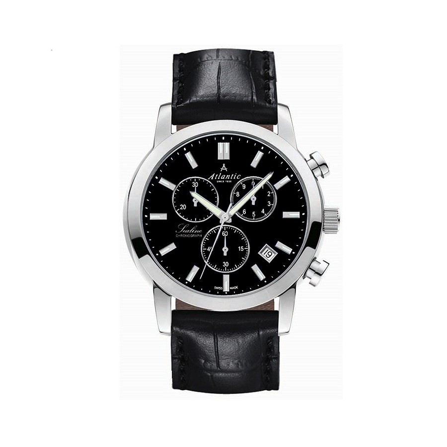 Sealine Quartz Chronograph Black Dial Men's Watch