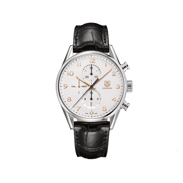 Carrera 1887 Automatic White Dial Chronograph Men's Watch