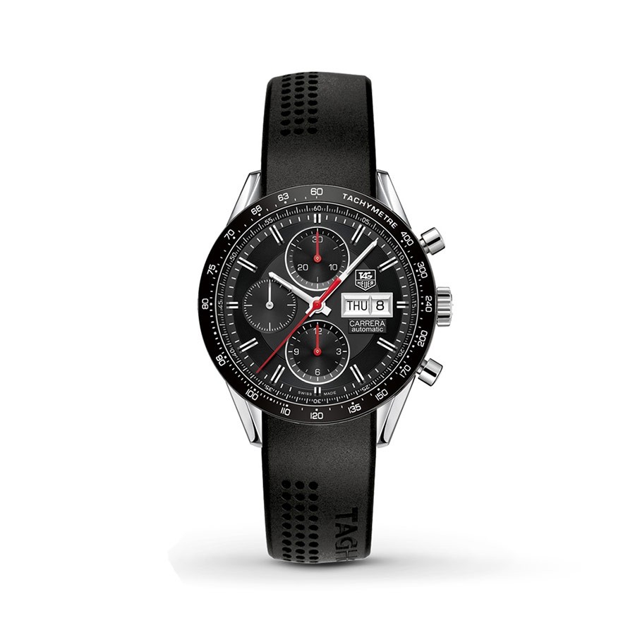 Carrera Black Dial Automatick Chronograph Men's Watch