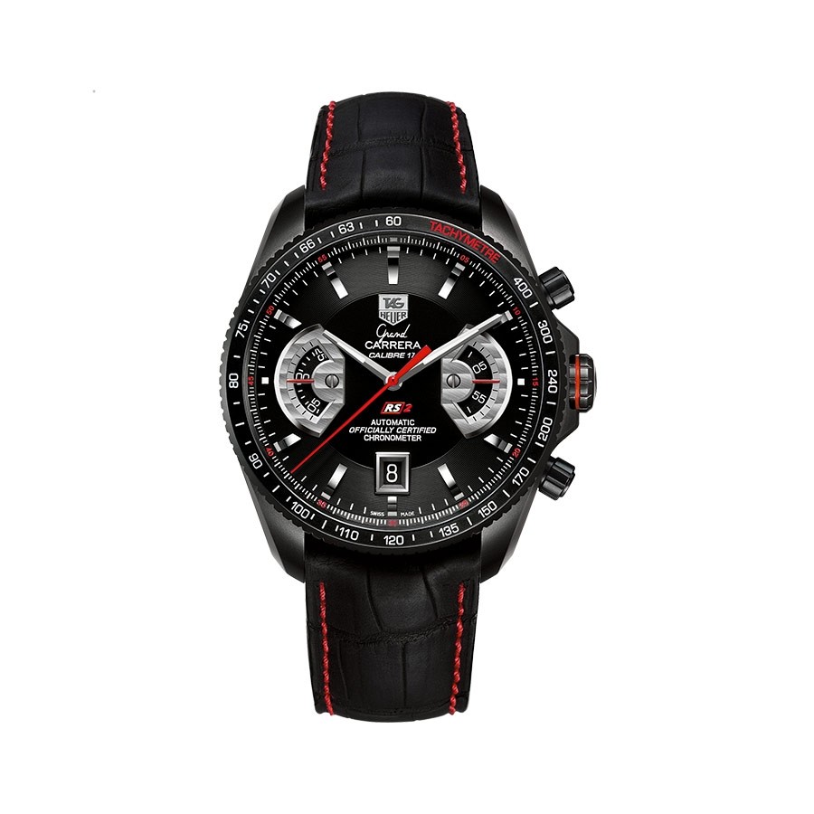 Grand Carrera Black Dial Automatic Chronograph Men's Watch