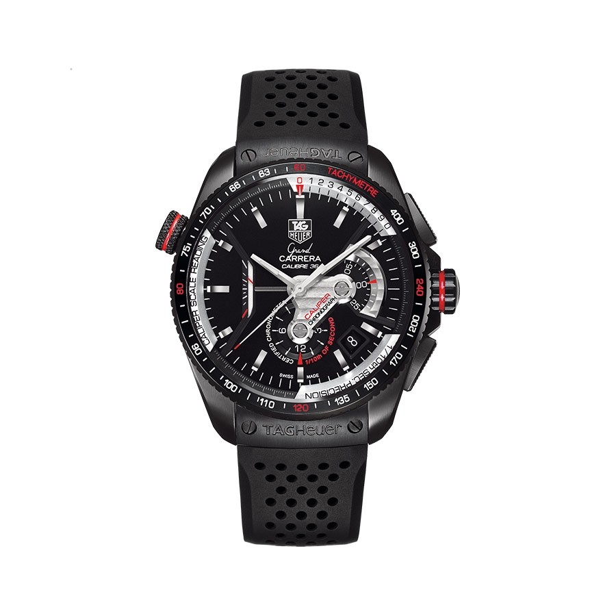 Grand Carrera Black Dial PVD Titanium Men's Watch