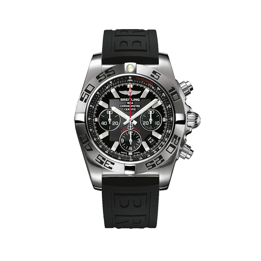 Chronomat 44 Black Dial Stainless Steel Men's Watch