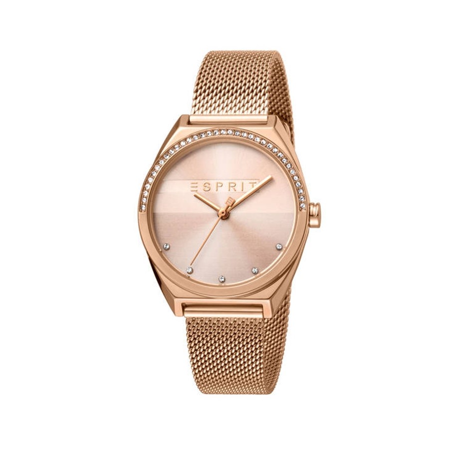 Slice Glam Rosegold Mesh Ladies Watch