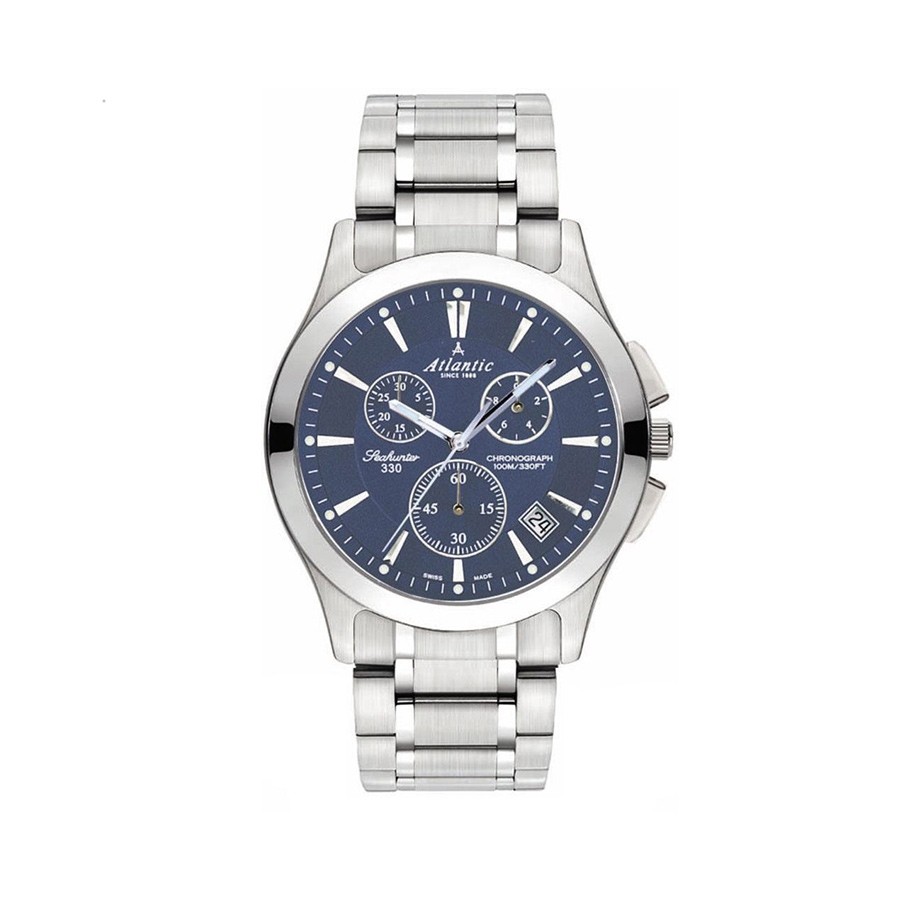 Seahunter 330 Blue Dial Chronograph Men's Watch