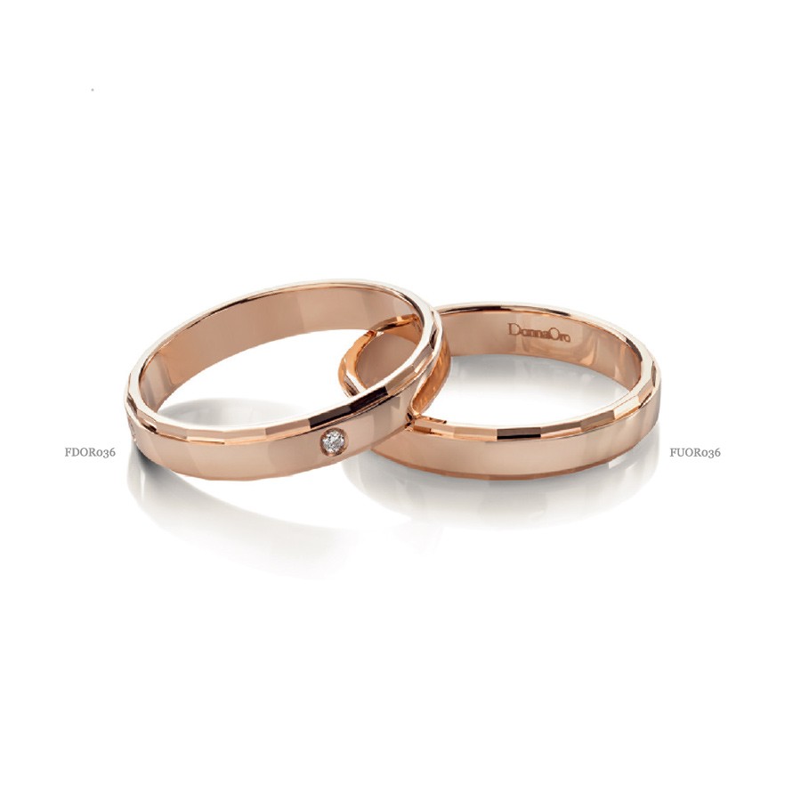 Rose Gold and Diamond Wedding bands 