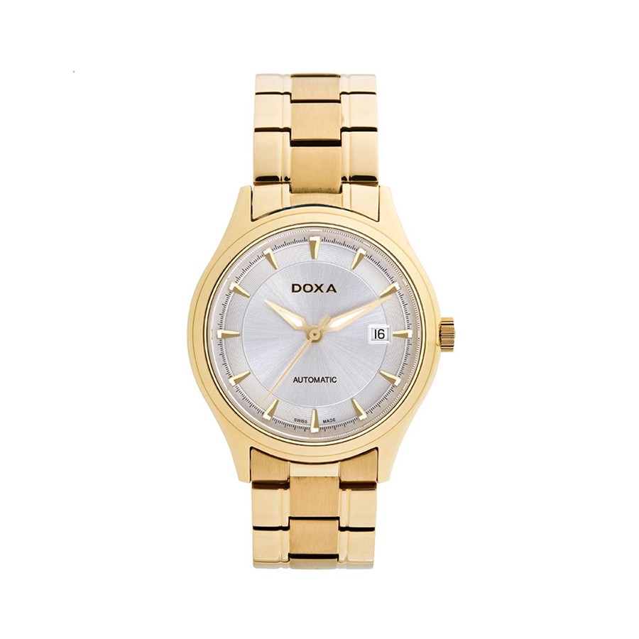New Tradition PVD Gold Silver Dial Men's Watch