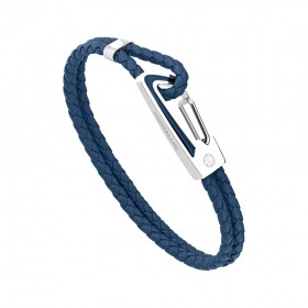 Montblanc Bracelet Carabiner Steel Blue 11855468