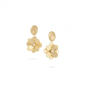 Single Flower Drop Earrings OB1679 B Y