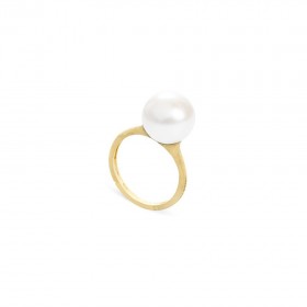 Africa Boules 18K Yellow Gold and Pearl Ring AB614 PL Y
