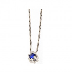 Necklace PDC3380 ZB0007 W - sapphire 0,150 ct, 1,07 g