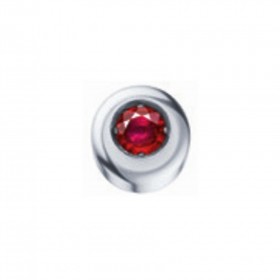 White gold with ruby