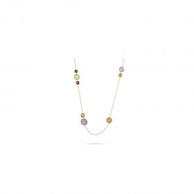 Jaipur Gold Necklace with mixed gems