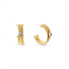Masai Gold Earrings OG349 B YW 0.06 ct