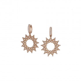 Rose Gold and Diamond Barocco Earrings