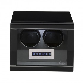 DOUBLE WATCH WINDER BLACK WITH TOUCH SCREEN