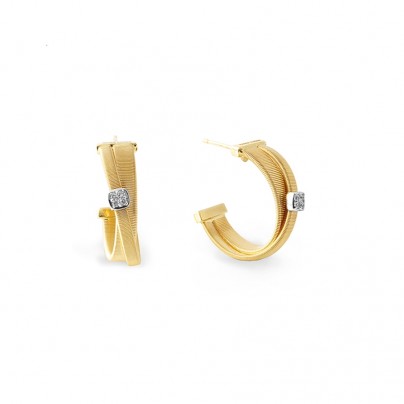 Masai Gold Earrings OG349 B YW 0.06 ct